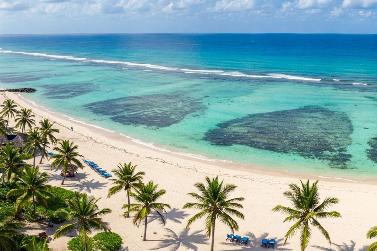 beach relaxation in Kenya